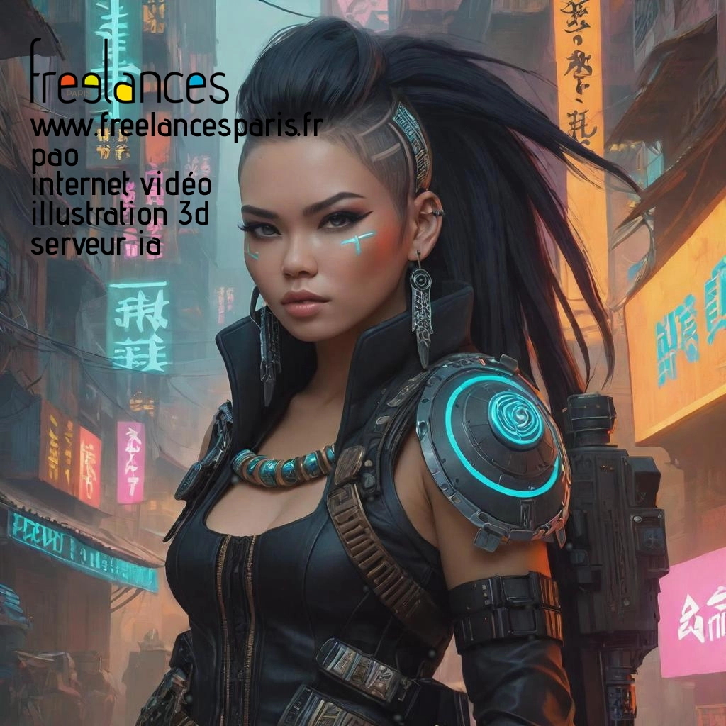 Pao mise en page internet vidéo illustration 3d serveur IA générative AI freelance paris studio de création magazines pihfzbj0